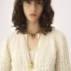 Round-neck cardigan in a wool & cashmere knit Round-neck cardigan in a wool & cashmere knit