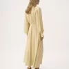Ruched long dress in silk jacquard Ruched long dress in silk jacquard