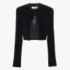 Scalloped Spencer jacket in velvet Scalloped Spencer jacket in velvet