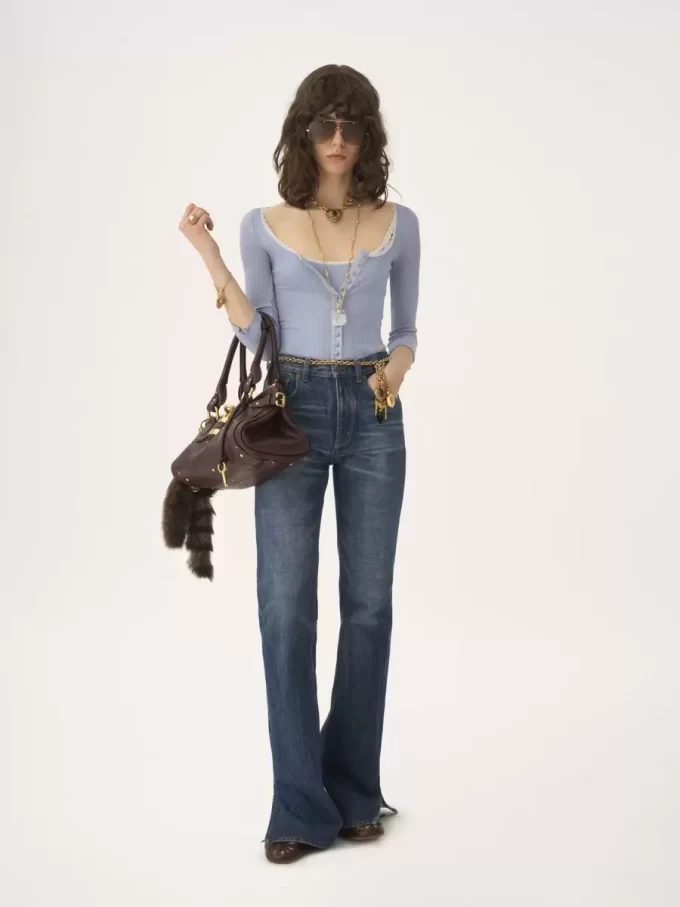 Scoop-neck fitted cardigan in cotton Scoop-neck fitted cardigan in cotton