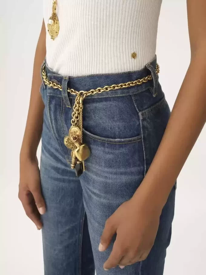 Scoop-neck fitted T-shirt in cotton Scoop-neck fitted T-shirt in cotton