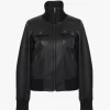 Short blouson in leather Short blouson in leather
