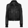 Short blouson in leather Short blouson in leather