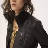 Short blouson in leather Short blouson in leather