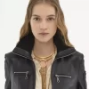 Short blouson in leather Short blouson in leather