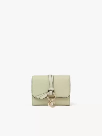 Small Alphabet tri-fold in grained leather Small Alphabet tri-fold in grained leather