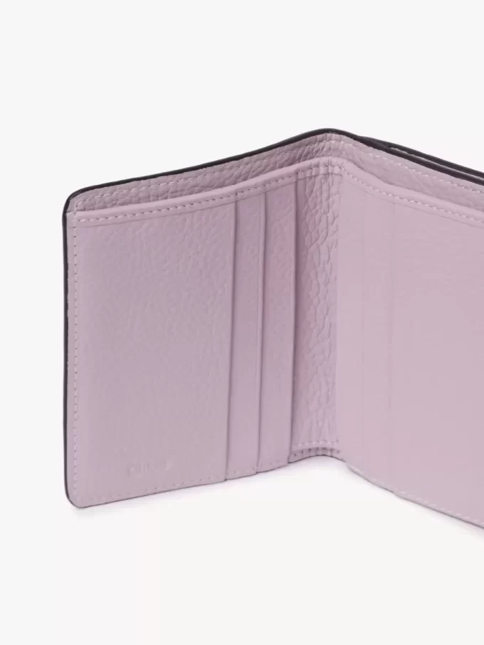 Small Alphabet tri-fold in grained leather Small Alphabet tri-fold in grained leather