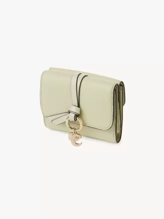 Small Alphabet tri-fold in grained leather Small Alphabet tri-fold in grained leather