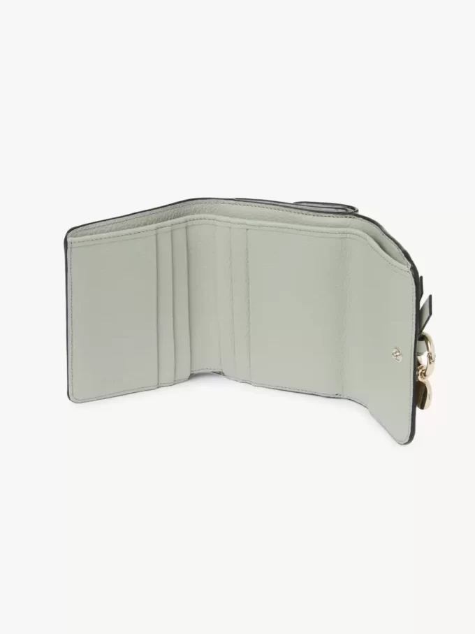 Small Alphabet tri-fold in grained leather Small Alphabet tri-fold in grained leather