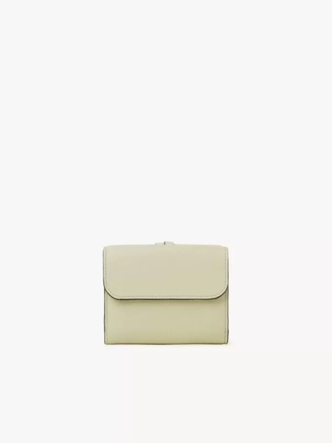 Small Alphabet tri-fold in grained leather Small Alphabet tri-fold in grained leather