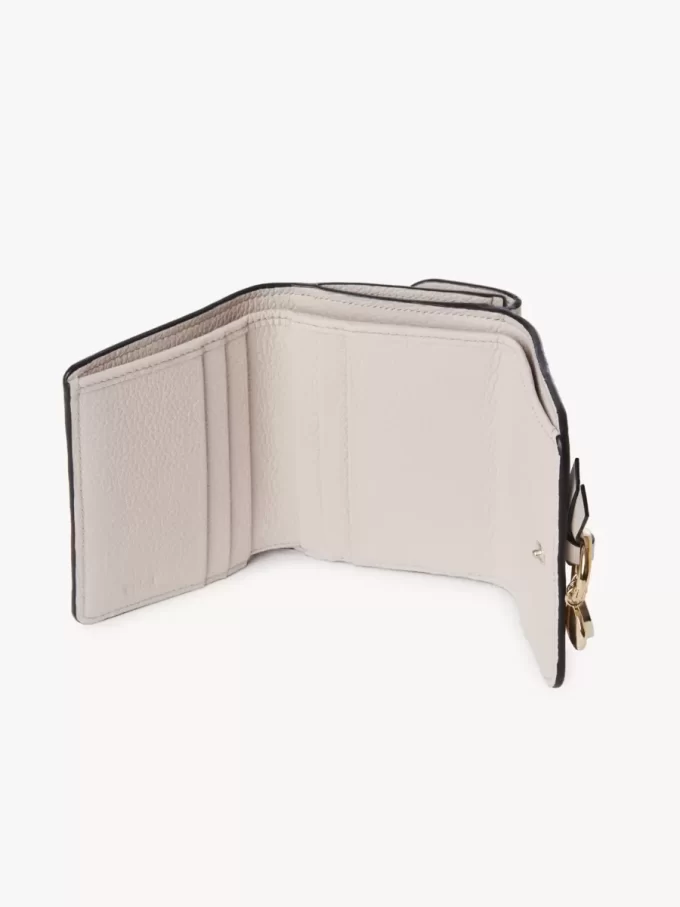 Small Alphabet tri-fold in grained leather Small Alphabet tri-fold in grained leather