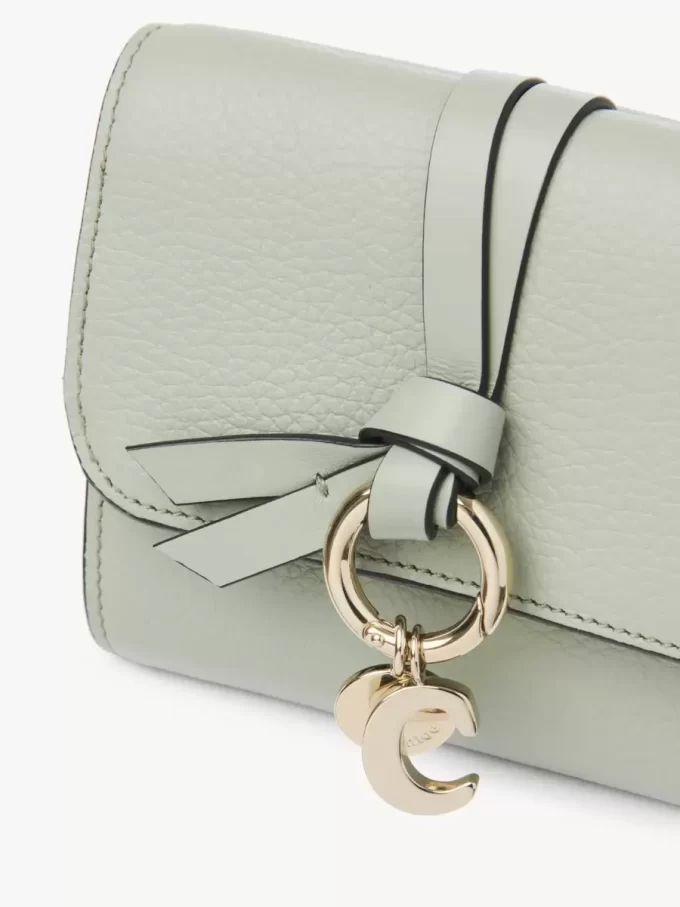 Small Alphabet tri-fold in grained leather Small Alphabet tri-fold in grained leather