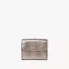 Small Alphabet tri-fold in metallized leather Small Alphabet tri-fold in metallized leather