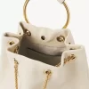 Small Bracelet backpack in grained leather Small Bracelet backpack in grained leather