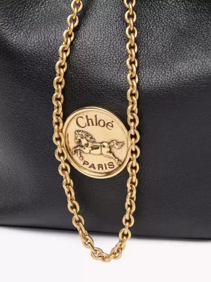 Small Bracelet backpack in grained leather Small Bracelet backpack in grained leather