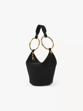 Small Bracelet handbag in suede leather Small Bracelet handbag in suede leather