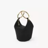 Small Bracelet handbag in suede leather Small Bracelet handbag in suede leather