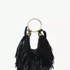 Small Bracelet Hobo bag in fringed leather Small Bracelet Hobo bag in fringed leather
