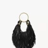 Small Bracelet Hobo bag in fringed leather Small Bracelet Hobo bag in fringed leather