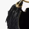 Small Bracelet Hobo bag in fringed leather Small Bracelet Hobo bag in fringed leather
