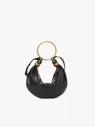 Small Bracelet Hobo bag in grained leather Small Bracelet Hobo bag in grained leather