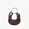 Small Bracelet Hobo bag in grained leather Small Bracelet Hobo bag in grained leather