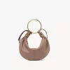 Small Bracelet Hobo bag in grained leather Small Bracelet Hobo bag in grained leather