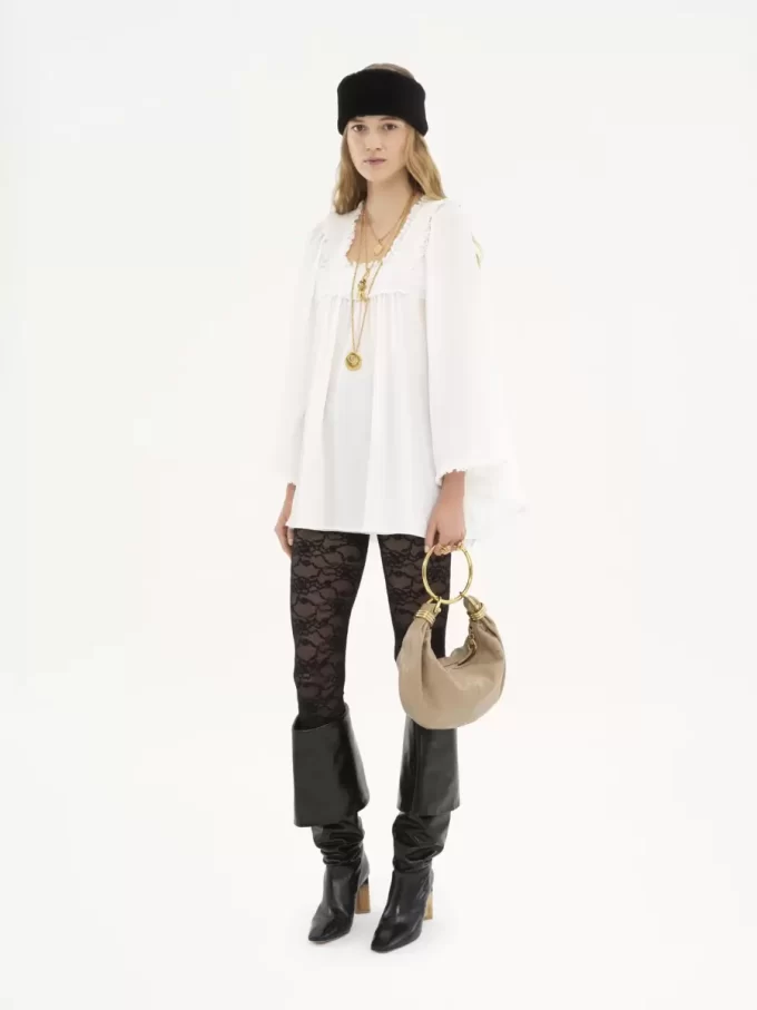 Small Bracelet Hobo bag in grained leather Small Bracelet Hobo bag in grained leather