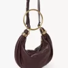 Small Bracelet Hobo bag in grained leather Small Bracelet Hobo bag in grained leather
