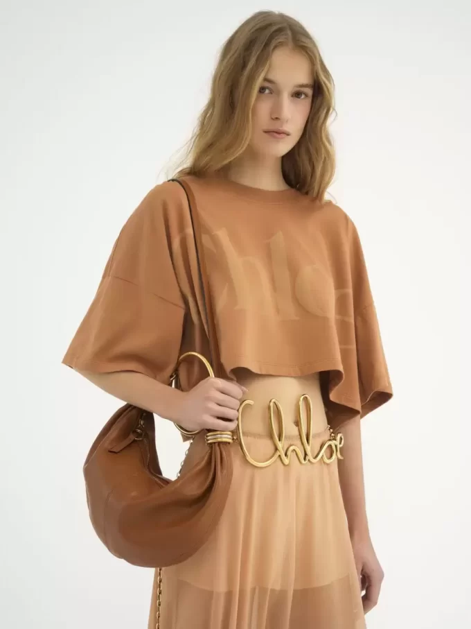 Small Bracelet Hobo bag in grained leather Small Bracelet Hobo bag in grained leather