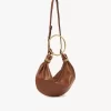 Small Bracelet Hobo bag in grained leather Small Bracelet Hobo bag in grained leather