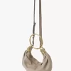 Small Bracelet hobo bag in grained leather Small Bracelet hobo bag in grained leather