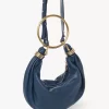 Small Bracelet Hobo bag in grained leather Small Bracelet Hobo bag in grained leather
