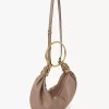Small Bracelet Hobo bag in grained leather Small Bracelet Hobo bag in grained leather
