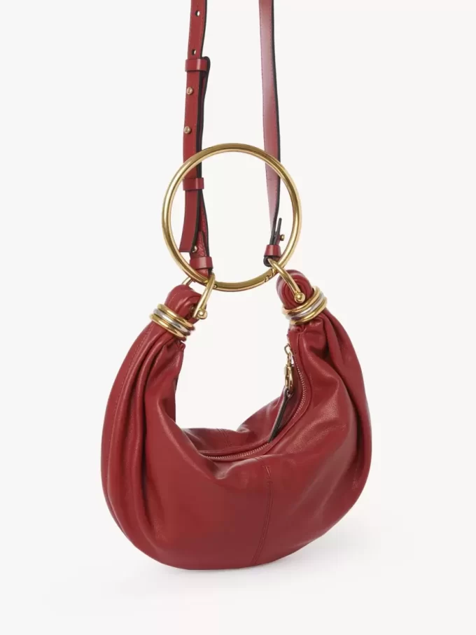 Small Bracelet Hobo bag in grained leather Small Bracelet Hobo bag in grained leather
