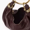 Small Bracelet Hobo bag in grained leather Small Bracelet Hobo bag in grained leather