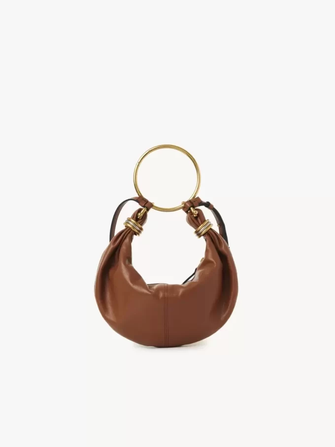 Small Bracelet Hobo bag in grained leather Small Bracelet Hobo bag in grained leather