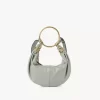 Small Bracelet Hobo bag in grained leather Small Bracelet Hobo bag in grained leather
