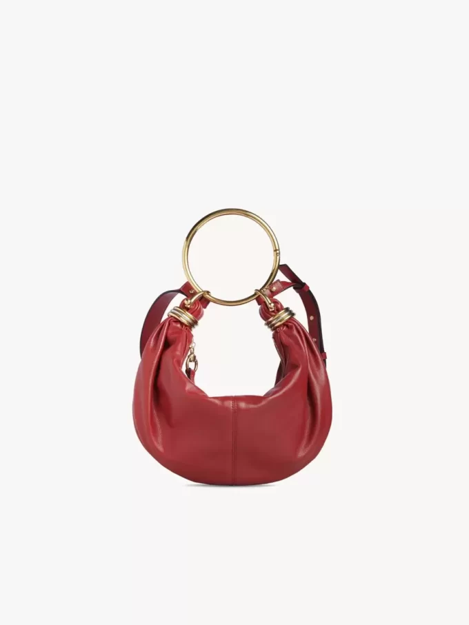Small Bracelet Hobo bag in grained leather Small Bracelet Hobo bag in grained leather