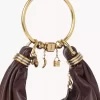 Small Bracelet Hobo bag in grained leather Small Bracelet Hobo bag in grained leather