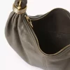 Small Bracelet hobo Bag in grained leather Small Bracelet hobo Bag in grained leather