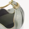 Small Bracelet Hobo bag in grained leather Small Bracelet Hobo bag in grained leather