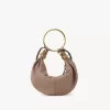 Small Bracelet Hobo bag in grained leather Small Bracelet Hobo bag in grained leather