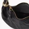 Small Bracelet hobo Bag in grained leather Small Bracelet hobo Bag in grained leather