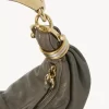 Small Bracelet hobo Bag in grained leather Small Bracelet hobo Bag in grained leather
