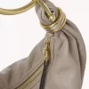 Small Bracelet hobo bag in grained leather Small Bracelet hobo bag in grained leather