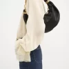 Small Bracelet hobo Bag in grained leather Small Bracelet hobo Bag in grained leather