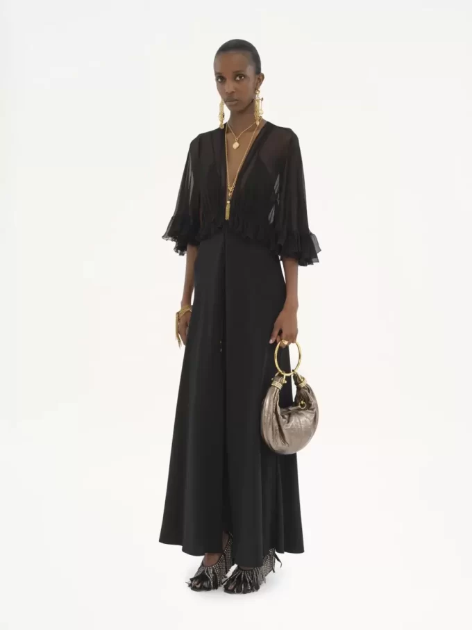 Small Bracelet Hobo bag in metallized leather Small Bracelet Hobo bag in metallized leather