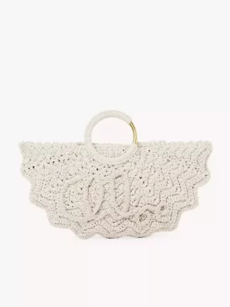 Small Bracelet Paravent tote bag in crochet