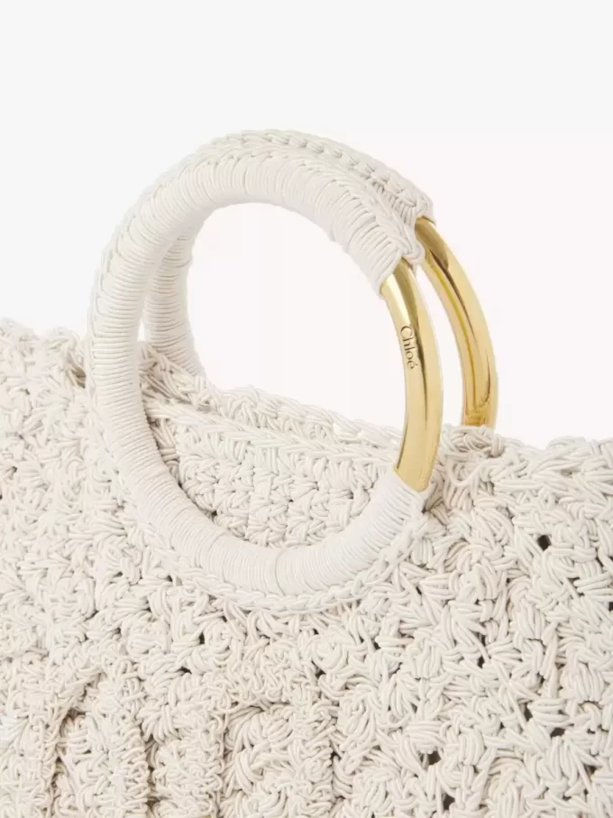 Small Bracelet Paravent tote bag in crochet